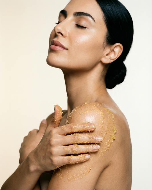 مقشر الجسم بالكولاجين واللبان الذكر